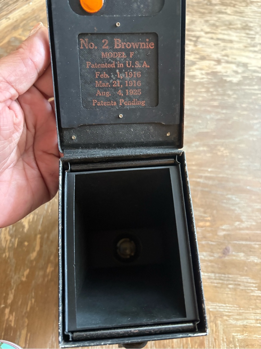 Vintage No. 2 Brownie Model F Box Camera - Black